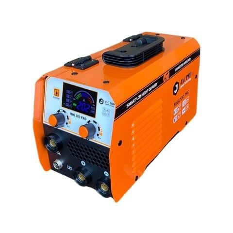 Máy hàn mig Jacpro MIG 200 Pro Trang bị tính năng hàn mig không khí và hàn que. Hàn tốt với cuộn dây inox không dùng khí