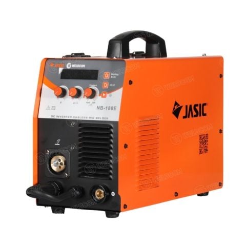 Máy hàn mig không dùng khí Jasic NB-180E Đầu liền tích hợp 3 chức năng: hàn MIG không khí, hàn MIG dùng khí và hàn que.