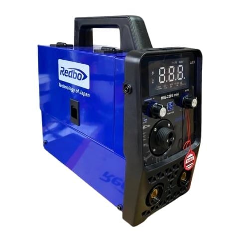 Máy hàn mig Redbo 220E mini với hiệu suất 85%, có thể hoạt động liên tục mà không lo nóng máy