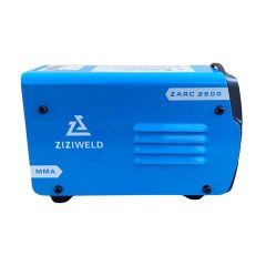 Máy hàn que mini Ziziweld ZARC-2500 Sử dụng que hàn 2.5mm - 3.2mm. Dòng hàn ổn định, hàn êm, dễ mồi hồ quang