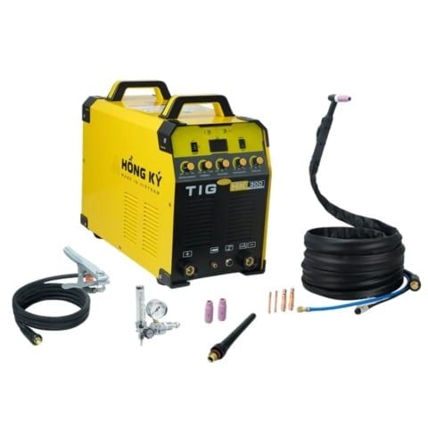 Máy hàn tig Hồng Ký HKTIG300A tích hợp hai chế độ hàn TIG và Que với công suất mạnh mẽ lên đến 300A