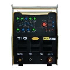 Máy hàn tig Hồng Ký HKTIG400X sử dụng kim TIG từ 1.6mm - 3.2mm và hàn que 2.6mm - 6.0mm