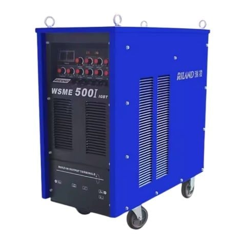 Máy hàn tig Riland WSME 500I công suất 18.8KVA hoạt động liên tục, ổn định, phù hợp với phôi dày từ 10 - 16mm