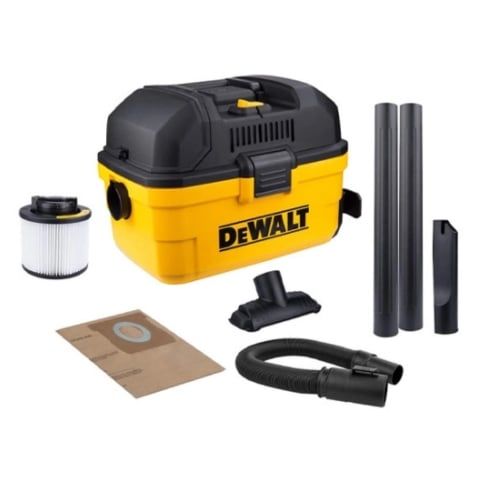 Máy hút bụi Dewalt DXV15T Trang bị ba chức năng hút bụi ướt, khô, thổi. Công suất tối đa lên đến 1350W (1.8HP)