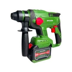 Máy khoan bê tông pin Akuza 2-2601BL bao gồm hộp nhựa, 2Pin(15Cell), sạc. Ba chức năng, khoan, búa, đục