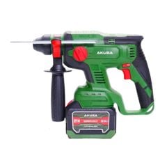 Máy khoan bê tông pin Akuza 2-2601BL bao gồm hộp nhựa, 2Pin(15Cell), sạc. Ba chức năng, khoan, búa, đục