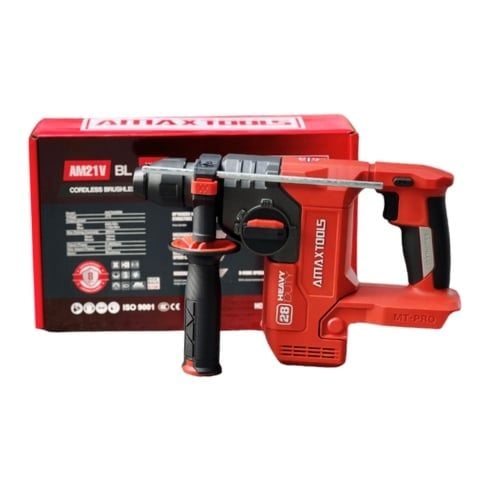 Máy khoan bê tông pin Amaxtools A3CN285M động cơ không chổi than, lực đập 2.6J hiệu suất cao