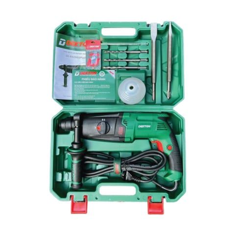 Máy khoan bê tông Dekton DK-RH2603Plus công suất 1050W, cấu tạo từ hợp kim thép và nhựa cao cấp