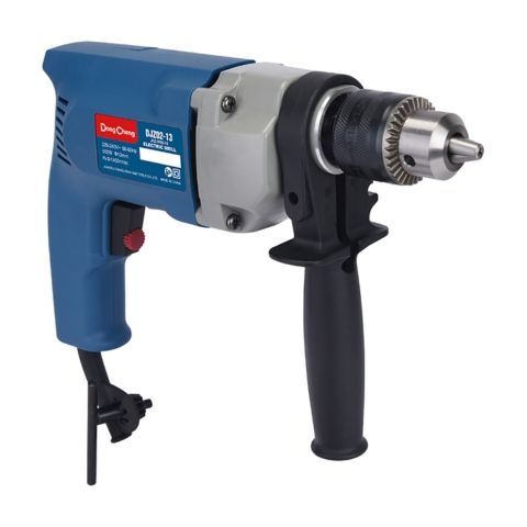 Máy khoan điện cầm tay DongCheng DJZ02-13 Công suất 500W Tích hợp điều chỉnh tốc độ khoan ngay trên cò bấm.