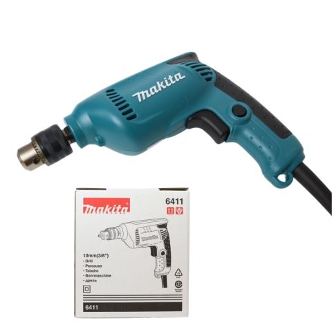 Máy khoan điện Makita 6411 dễ dàng điều chỉnh độ sâu khoan và có thể khoan trên nhiều vật liệu