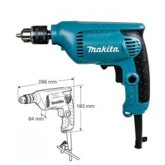 Máy khoan điện Makita 6412 đường kính khoan 10mm cho các vật liệu khác nhau thép, gỗ, nhựa,...