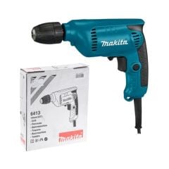 Máy khoan điện Makita 6413 Khả năng khoan 10mm cho các vật liệu khác nhau như thép, gỗ, nhựa...