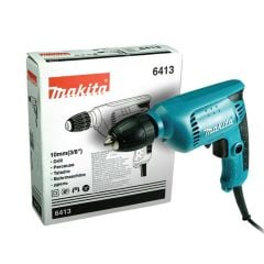 Máy khoan điện Makita 6413 Khả năng khoan 10mm cho các vật liệu khác nhau như thép, gỗ, nhựa...
