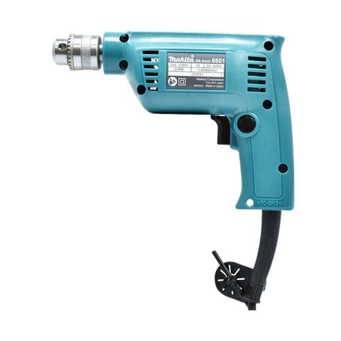 Máy khoan tốc độ cao Makita 6501 công suất 230W, khoan gỗ 9mm, khoan thép 6.5mm