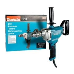 Máy khoan sắt Makita DS5000 công suất lớn 750W và tốc độ không tải lên đến 600vòng/phút.
