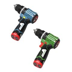 Máy khoan pin Akuza F1 ATC trang bị tốc độ không tải lên đến 2000 vòng/phút. Bật tắt tính năng chống vặn cổ tay