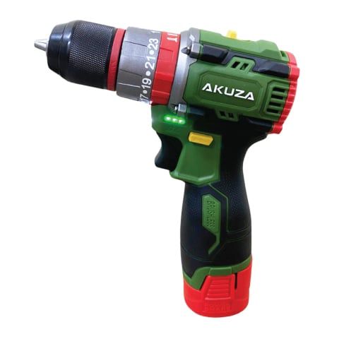 Máy khoan pin đầu kẹp Akuza K4 Pro hộp nhưa đi kèm bên trong bao gồm 24 chi tiết