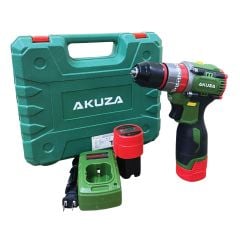 Máy khoan pin đầu kẹp Akuza K4 Pro hộp nhưa đi kèm bên trong bao gồm 24 chi tiết
