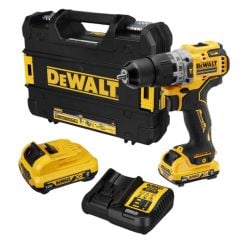 Máy khoan pin cầm tay Dewalt DCD706D2-GB Nhịp búa 25500 BPM Lực siết cực đại 57.5Nm