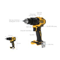 Máy khoan pin Dewalt DCD709N-KR Khả năng khoan và đóng vít trên nhiều loại vật liệu như: gỗ, kim loại, nhựa...