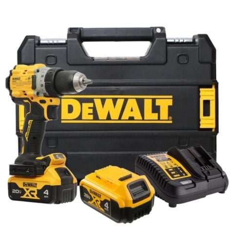 Máy khoan pin Dewalt DCD800M2T-B1 Khoan thép 13mm, gỗ 40mm. Kèm hai cấp tốc độ không tải 550 - 2.000 vòng/phút