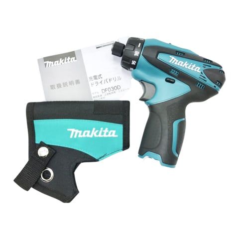 Máy khoan vặn vít pin Makita DF030D khoan được cả thép và gỗ, tự do điều chỉnh 2 tốc độ