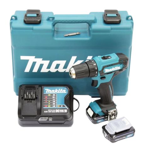 Máy khoan pin cầm tay Makita DF333DSAE khoan thép tối đa 10mm và khoan gỗ tối đa 21mm