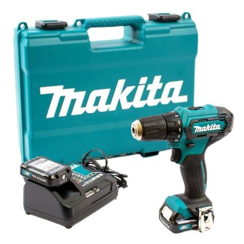 Máy khoan pin cầm tay Makita DF333DSAE khoan thép tối đa 10mm và khoan gỗ tối đa 21mm