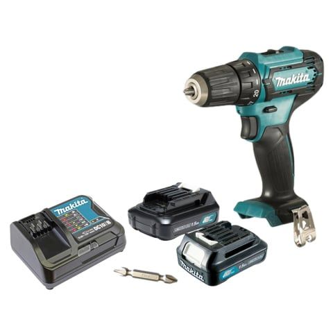 Máy khoan pin cầm tay Makita DF333DSYE khoan thép lên đến 10mm và gỗ lên đến 21mm