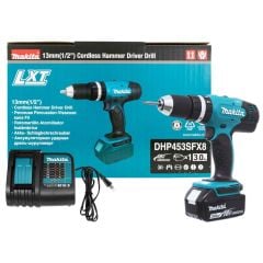 Máy khoan pin cầm tay Makita DHP453SFX8 khả năng khoan và đóng vít trên nhiều loại vật liệu