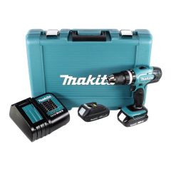 Máy khoan pin cầm tay Makita DHP453SYE thân máy chắc chắn và bền bỉ, chịu được va đập và mài mòn