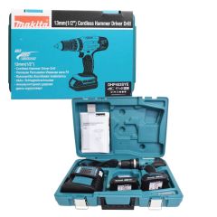 Máy khoan pin cầm tay Makita DHP453SYE thân máy chắc chắn và bền bỉ, chịu được va đập và mài mòn