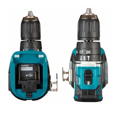 Máy khoan pin cầm tay DHP487Z công suất khoan và đập tối đa lên tới 25000 lần/phút