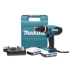 Máy khoan pin cầm tay Makita HP488DWAE khoan được nhiều vật liệu như gỗ, kim loại, bê tông