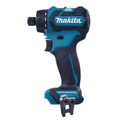 Máy khoan vặn vít cầm tay pin Makita DF302DZ công suất 250W, khả năng khoan thép 10mm và gỗ đến 28mm