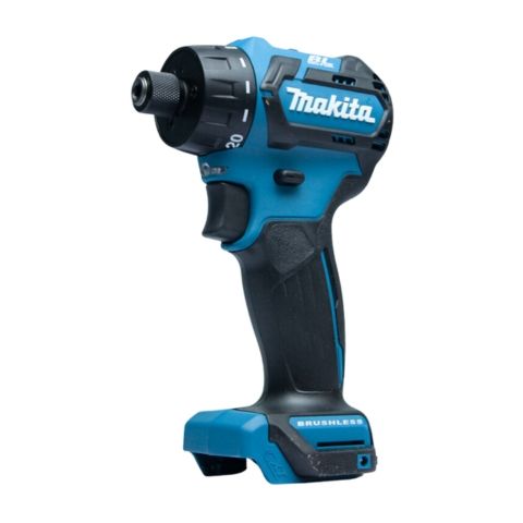 Máy khoan vặn vít cầm tay pin Makita DF302DZ công suất 250W, khả năng khoan thép 10mm và gỗ đến 28mm