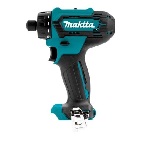 Máy khoan vặn vít pin Makita DF033DZ lực siết tối đa 30Nm (270 in.lbs.) cho khả năng khoan và vặn vít hiệu quả.