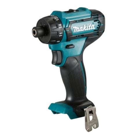 Máy khoan vặn vít pin Makita DF033DZ lực siết tối đa 30Nm (270 in.lbs.) cho khả năng khoan và vặn vít hiệu quả.