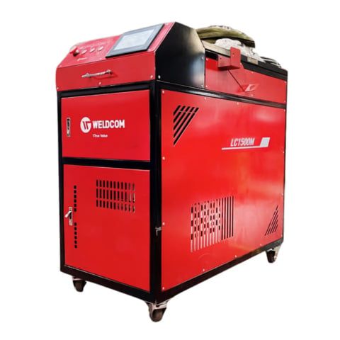 Máy làm sạch tia laser Weldcom LC1500M tẩy sáng bề mặt mối hàn inox (thép không gỉ,...)
