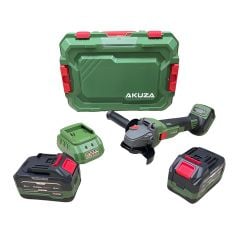 Máy mài góc pin Akuza MG100-01BL trang bị 2pin 1sạc. Tốc độ không tải lên đến 8500 vòng/phút