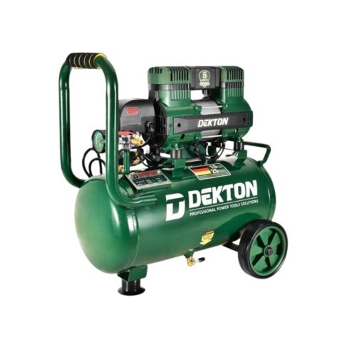 Máy nén khí không dầu 25L Dekton DK-AC2825 Công suất 1.5HP. Lên hơi nhanh 1 phút 15 giây
