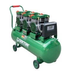 Máy nén khí không dầu 160Lít Dekton DK-AC89160 Thời gian lên hơi đầy bình 1 phút 40 giây. Công suất 9HP / 6750W