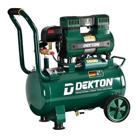 Máy nén khí không dầu Dekton DK-AC3930Pro công suất 2HP thời gian lên hơi đầy bình 56 giây