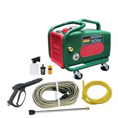 Máy rửa xe cao áp Dekton DK-CWR3000F Công suất 3000W.  Motor từ 100% bằng dây đồng , áp lực nước tối đa 180 bar