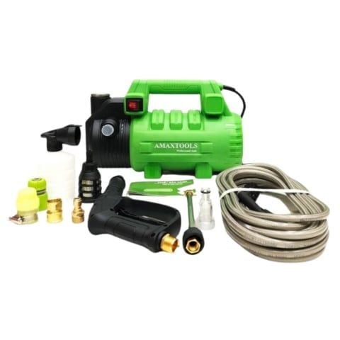 Máy rửa xe Amaxtools AMG2660 Lõi đồng 100% áp lực cao 180bar xịt rữa xe máy, xe 4 chỗ