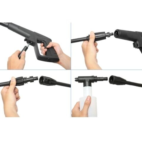 Máy rửa xe Kyocera AJP-1100 công suất 1400W trang bị motor dây đồng 100%