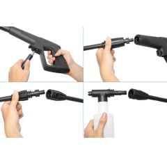Máy rửa xe Kyocera AJP-1100 công suất 1400W trang bị motor dây đồng 100%