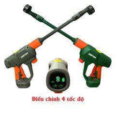 Máy rửa xe pin Dekton M21-SRX1405Promax trang bị 4 cấp áp lực, động cơ không chổi than