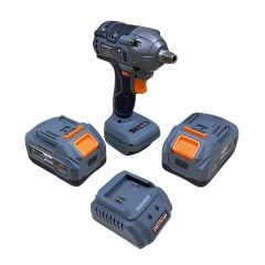 Máy siết bulong Akuza B350-01 đầy đủ phụ kiện, lực siết tối đa lên đến 350Nm