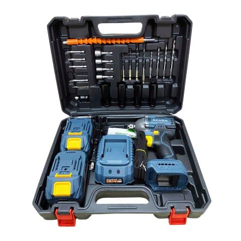 Máy siết bulong Akuza B350-01 đầy đủ phụ kiện, lực siết tối đa lên đến 350Nm